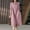 Pink, variant on ZANZEA Womens Long Sleeve Button Up Shirt Dress Casual Loose Swing Midi Dresses