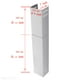 thumbnail image 2 of Extensión de campana extractora HTH HTHomeProd de acero inoxidable, 2 of 5