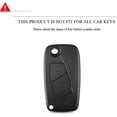 thumbnail image 3 of Pour Fiat 500 Panda Stilo pour Ducato Punto Fob pour TPU Étui à Clés Rabattable, 3 of 3