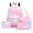thumbnail image 2 of Tie Dye Ink Backpack Student School Bookbag Insulated Lunch Box for Teens Kids, 2 of 9