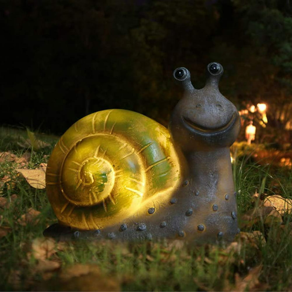 Cute Snail Outdoor Solar LED Animal Night Light Home Garden Lamps