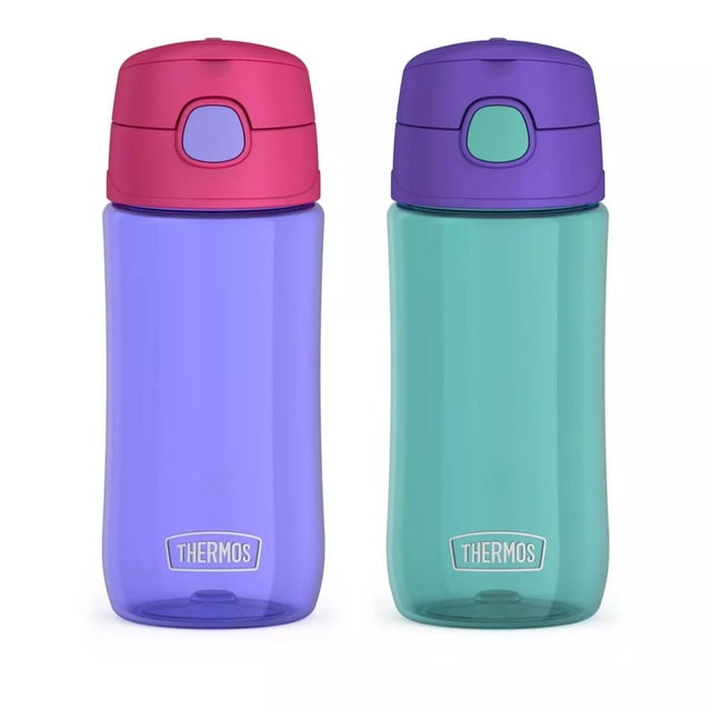 Botella Thermos Tritan de 16 oz, paquete de 2 Lavanda / aqua