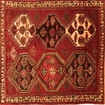 thumbnail image 1 of Ahgly Company Indoor Square Persian Orange Traditional Area Rugs, 6' Square, 1 of 1