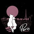 thumbnail image 2 of Junior's Aristocats Duchess and Thomas Love in Paris Graphic Tee Black 1X, 2 of 4