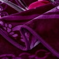 thumbnail image 2 of Jin Mai Lan Purple, Pink Polyester Bed Blanket, King, 2 of 8