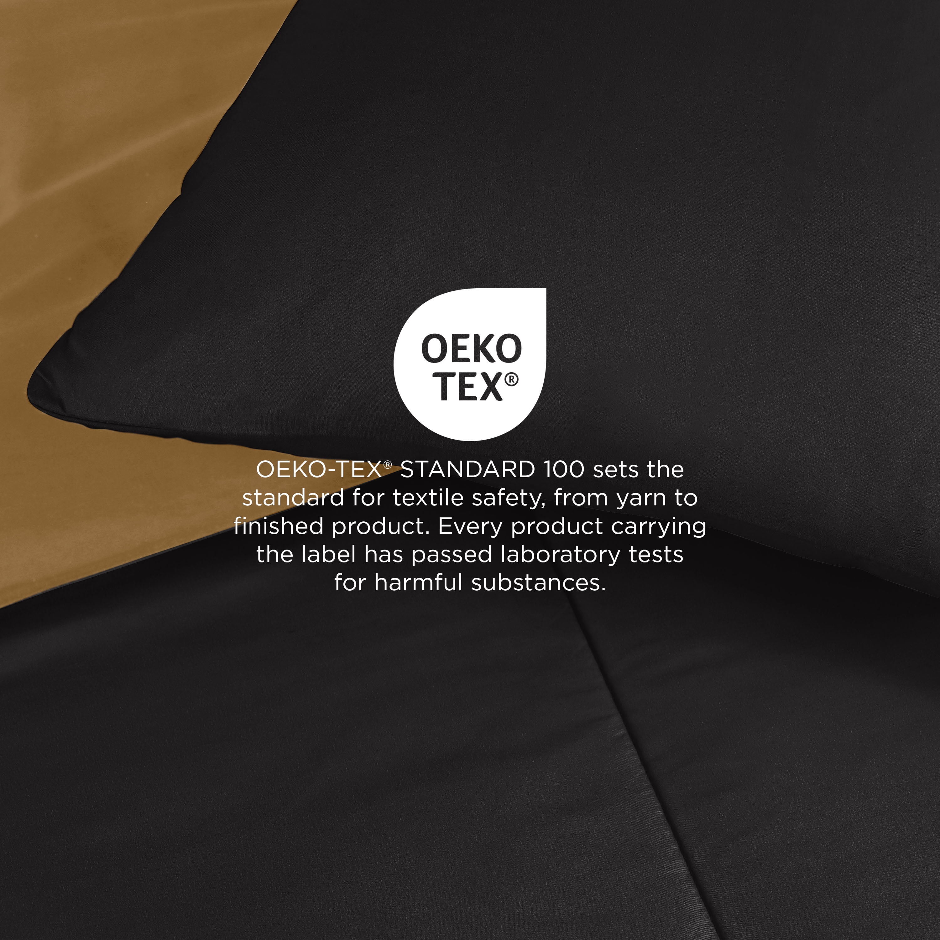 Martex 3-Piece King Reversible Comforter Set | Super Soft Lightweight | Ebony/Khaki
