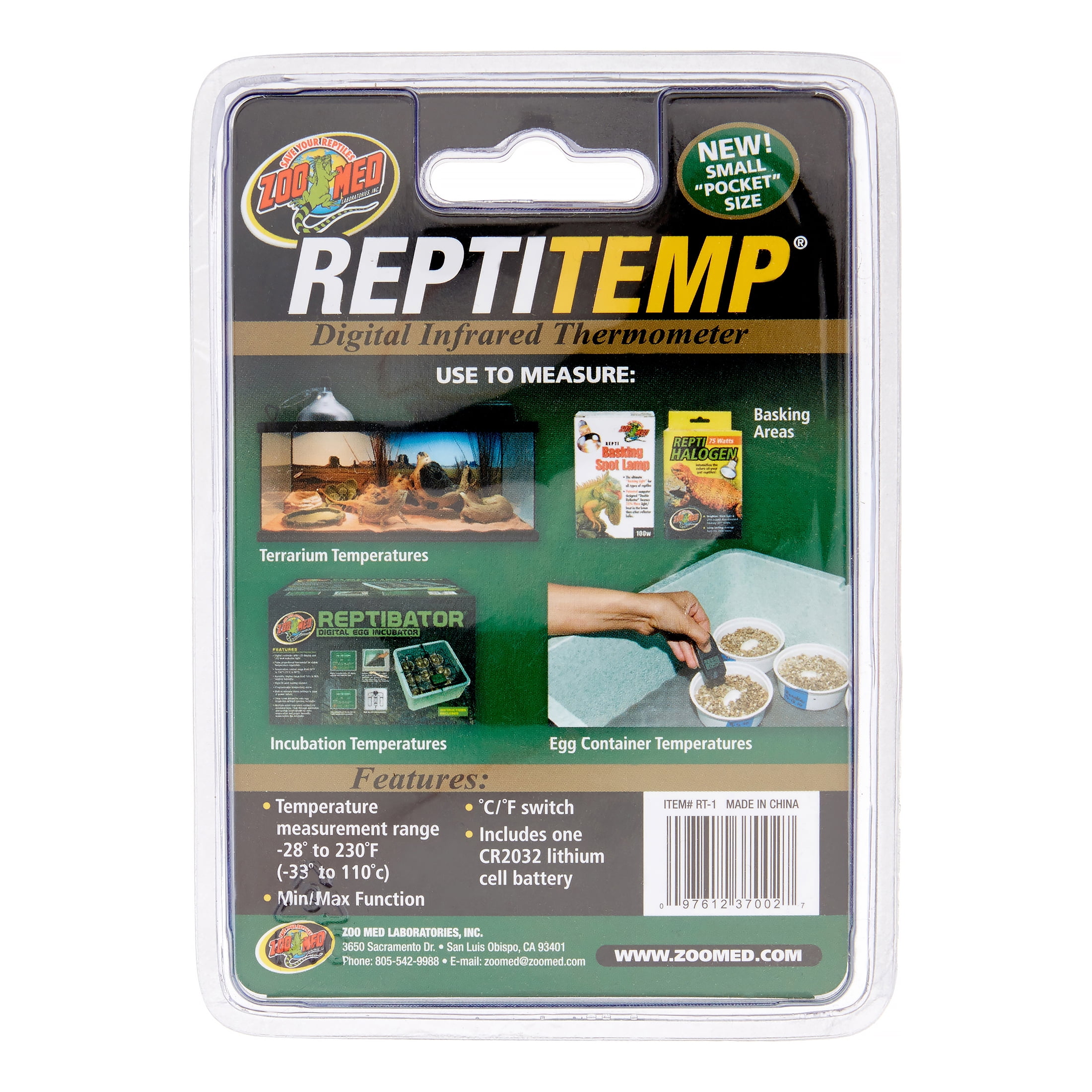  Zoo Med Repti Temp Digital Infrared Thermometer : Pet