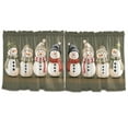thumbnail image 7 of Yayeee Kitchen Curtains Tier Set of 2 Light Filtering 57"x24" Over Sink Window Panels, Cute Snowmen, 7 of 7