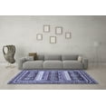 thumbnail image 3 of Ahgly Company Indoor Square Abstract Blue Modern Area Rugs, 7' Square, 3 of 4