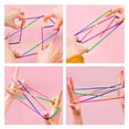 thumbnail image 4 of LEEYNEER 20 Pcs String Set 90s Game  Kids Finger String Tricks Colorful Looping Strings  Fun and Learning, 4 of 5