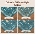 thumbnail image 7 of Design&I 6'x9' Washable Area Rug Turtle Motif Nautical Wave Starfish Border Coral Reef Seashell Ocean Flowing for Queen Size Bedroom, Under Bed, Sleek Flatweave Pet Friendly, 7 of 7