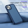 thumbnail image 4 of Rugged Case for iPhone 14 Plus, Heavy Duty Double Layer Toughness Protection Phone Cover Military Grade Shockproof Drop Resistant Frosted Matte Durable Case for iPhone 14 Plus, Royalblue, 4 of 8