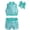 Blue-green Sequin, variant on Gymnastics Leotards for Girls with Shorts Sparkly Ballet Dance Unitards Biketards 5-10Y