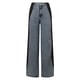 thumbnail image 3 of WILLBEST Pantalones Casuales para Mujer, Vaqueros elegantes con Rayas de Patchwork, Cintura Alta, Corte Holgado, Vaqueros con Bloques de Color, Pantalones Rectos de Pierna Ancha Chica, 3 of 4