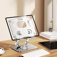 thumbnail image 1 of Gifts for Men Qwtwty Tablet And Cell Phone Desktop Stand with Rotating Base Foldable And Liftable Aluminum Stand Universal Support for Inches Tablets And Mobile Phones, 1 of 7