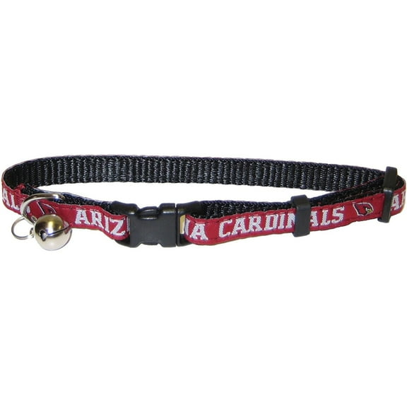Pets First Arizona Cardinals Cat Collar - Durable and Heavy Duty Nylon Web Collar