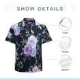 thumbnail image 7 of High Quality Hawaiian Shirts for Men Short Sleeve Aloha Beach Shirt Floral Summer Casual Button Down Shirts Blouses 22XWC7, 7 of 7