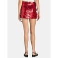 thumbnail image 3 of Madden NYC Women’s Sequin Mini Cargo Skirt, Sizes XXS-XXL, 3 of 5