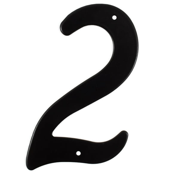 Stone Habor Hardware 4-Inch Smooth Matte Black Number