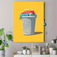 thumbnail image 4 of Qisvanset Laundry Basket Colorful Clothes Canvas Print 15.75x11.81 Inches, 4 of 8
