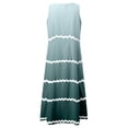 thumbnail image 6 of Sngxgn Women Long Tank Tops Ankle Length Maxi Dress Bodycon Sleeveless Racerback(Green,L), 6 of 6