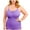 Purple, variant on Posijego Womens Plus Size Camisole Tops Shapewear Tank Top Adjustable Spaghetti Strap Cami Basic Undershirts