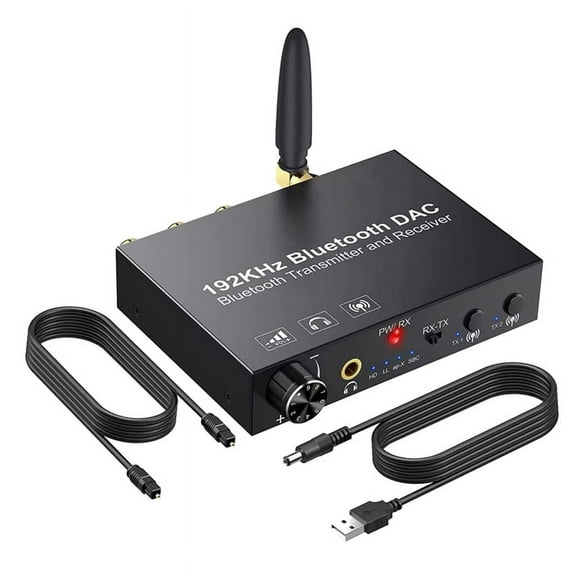 192KHz Bluetooth Converter Wireless Audio Transmitter Receiver Digital Optical Coaxial to Analog Adapter for TV