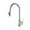 Chrome, variant on Kibi USA High Arc Pull Out Single Level Lead Free Brass Kitchen Faucet with Sprayer and Magnetic Docking Chrome