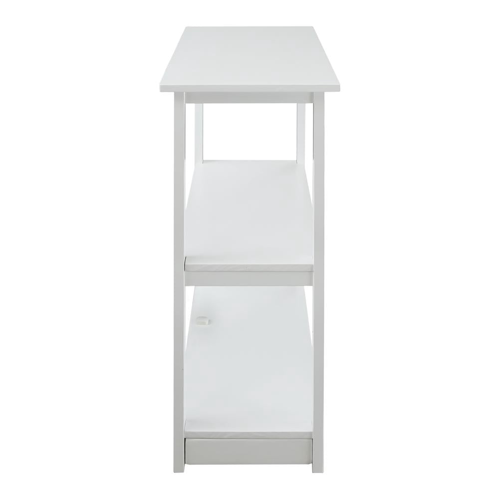Casual Home Adams 3-Shelf Bookcase with Concealed Sliding Track, Concealment Furniture