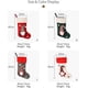 thumbnail image 2 of 1 pieza de calcetín navideño rojo, calcetines navideños de gnomo, muñeca sin rostro, bolsa de regalo de dulces para niños, para decoraciones navideñas para fiestas familiares en interiores, 2 of 5
