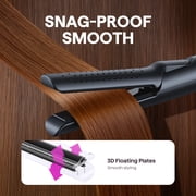 Wavytalk 1.25 inch Airflow Styler Curling Iron, 360° Cool Air Lock in Style for Lasting Curls, Dual voltage, Black