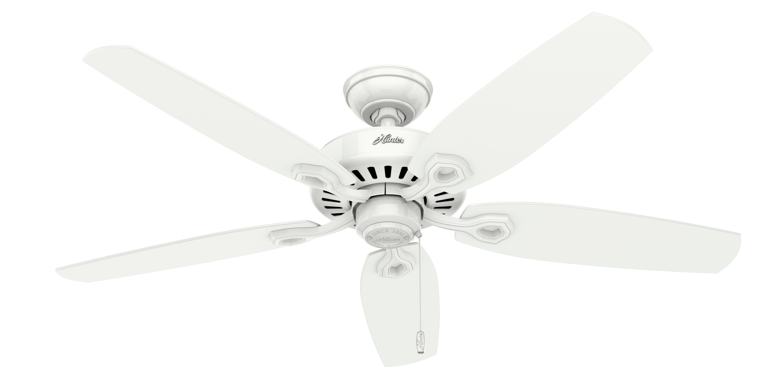Casablanca Fan 52 inch Snow White Finish Ceiling Fan with 3 Speed Pull Chain 
