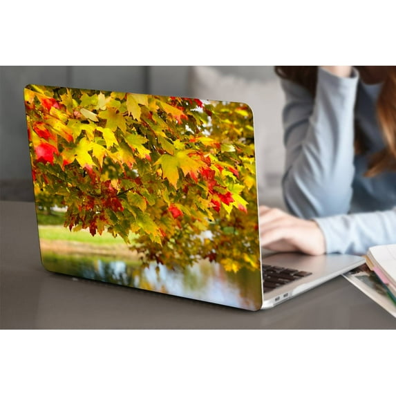 KSK KAISHEK Compatible MacBook Air 13" Case 2010/2013/2014-2017 Release Model A1369 & A1466, Plastic Hard Case, Plants series 0147
