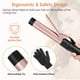 thumbnail image 5 of Rizador 6 en 1, juego profesional de rizador de cabello con calentamiento instantáneo con 6 barriles de cerámica intercambiables (0.35'' a 1.25'') y 2 ajustes de temperatura, guante protector contra e, 5 of 5