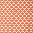 thumbnail image 1 of Ahgly Company Machine Washable Indoor Square Contemporary Deep Peach Orange Area Rugs, 5' Square, 1 of 7