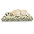 thumbnail image 1 of Motorcycle Pet Bed, Colorful Scooter Sketches in Retro Style Continuous Pattern Art, Resistant Pad for Dogs and Cats Cushion with Removable Cover, 24" x 39", Eggshell and Multicolor, by Ambesonne, 1 of 4