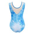 thumbnail image 4 of Yeahdor Combinaisons de Gymnastique Sans Manches pour Filles Enfants une Pièce Strass Pailletés Col Rond Costume Ballerine Bleu 10, 4 of 7