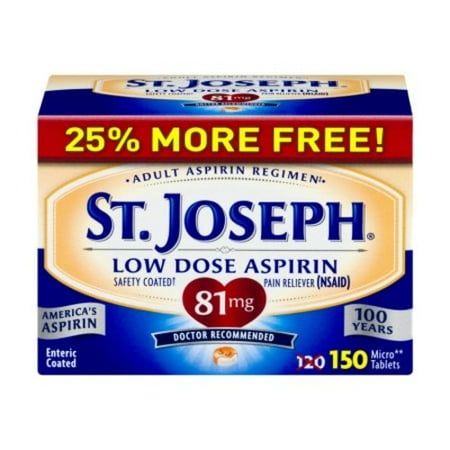 Safety Coated Aspirin 81 mg 120 Tabs