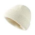 thumbnail image 2 of Airle Bonnet Tricoté Fait Main Évasé Décontracté Extensible Résistant au Froid Couleur Unie Automne Hiver Bonnet pour Femmes pour Extérieur, 2 of 8