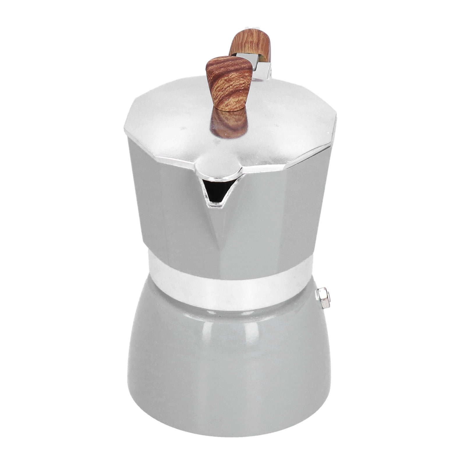 ZOUSSIQI 150ML Practical Aluminum Coffee Maker Octagonal Moka