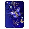 thumbnail image 2 of for iPad Mini 5th Generation 2019 7.9" Floral Pattern Case, Luxury Ultra Slim Flexible Lightweight Anti-Fingerprint Drop Protective Heat Dissipation with Soft TPU Back Cover, Blue Butterfly, 2 of 6