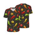 thumbnail image 6 of Rocae Chili2 for Breathable Men's Baseball T-Shirt Fashionable Casual Baseball Jersey, Moisture-wicking Sportswear XX-Large, 6 of 9