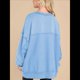 thumbnail image 5 of Sudadera para Mujer, Estilo Informal, de Larga, con Botones y Cuello Henley, Estilo Túnica, para Otoño. Azul XL, 5 of 7