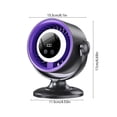 thumbnail image 2 of Rechargeable Desk Fan, Portable Mini Table Fan with LED Light and Digital Display, Stepless Speed Control USB-C Fan for Office, Bedroom, Home, Travel, 2 of 7