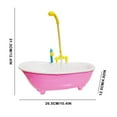 thumbnail image 5 of QHUDLV Pet Parrot Bathtub with Electric Faucet Fun Bird Bath Tub Toy for Birds & Kids Summer Pet Grooming Accessory in Pink & Blue, 5 of 5