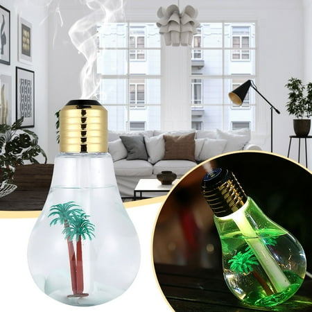 

Nacni Home Car Mute Mini USB Bulb Desktop Air Colorful Light Mini Humidifier