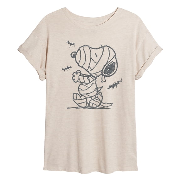 Peanuts - Snoopy Mummy And Bats Relaxed Fit T-Shirt