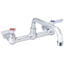Krowne Commercial Series 8" Center Wall Mount Faucet, 8" Spout, Low Lead 12-808L
