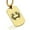 Gold, variant on Stainless Steel Cancer Zodiac (Crab) Dog Tag Pendant Necklace
