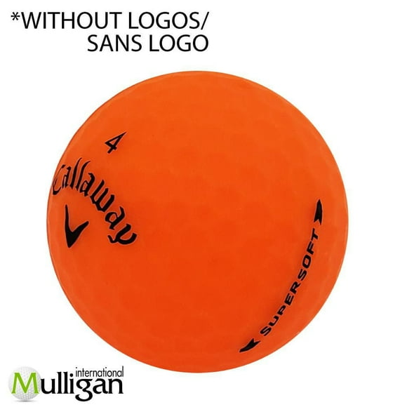 Mulligan - 48 Callaway Supersoft 5A Pristine Recycled Used Golf Balls, Orange